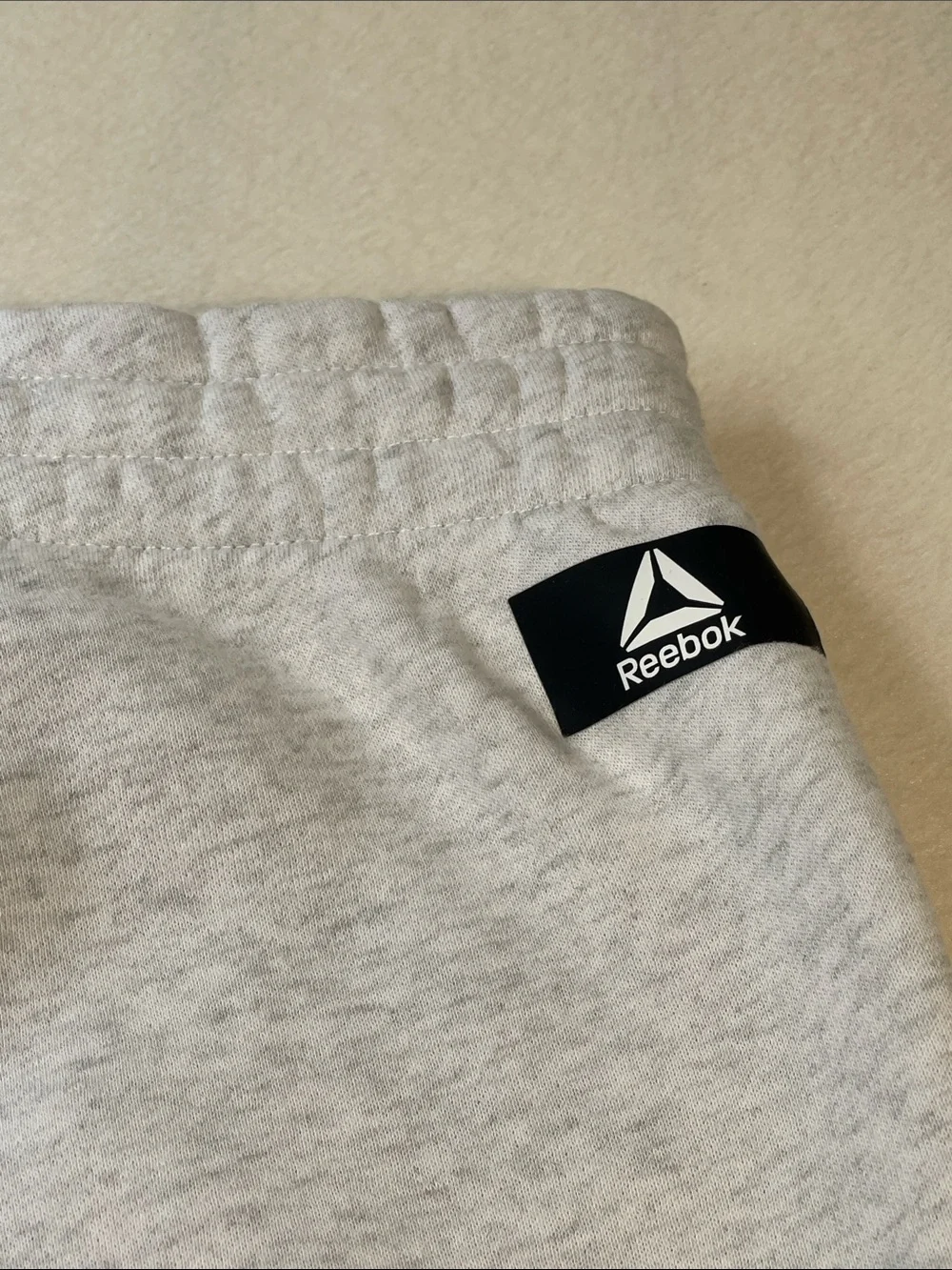 Reebok Heather Gray Fleece Sweatpants with Logo MENS SIZE M  UNISEX NEW W T